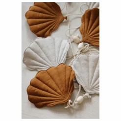 Guirlande décorative en lin | Caramel