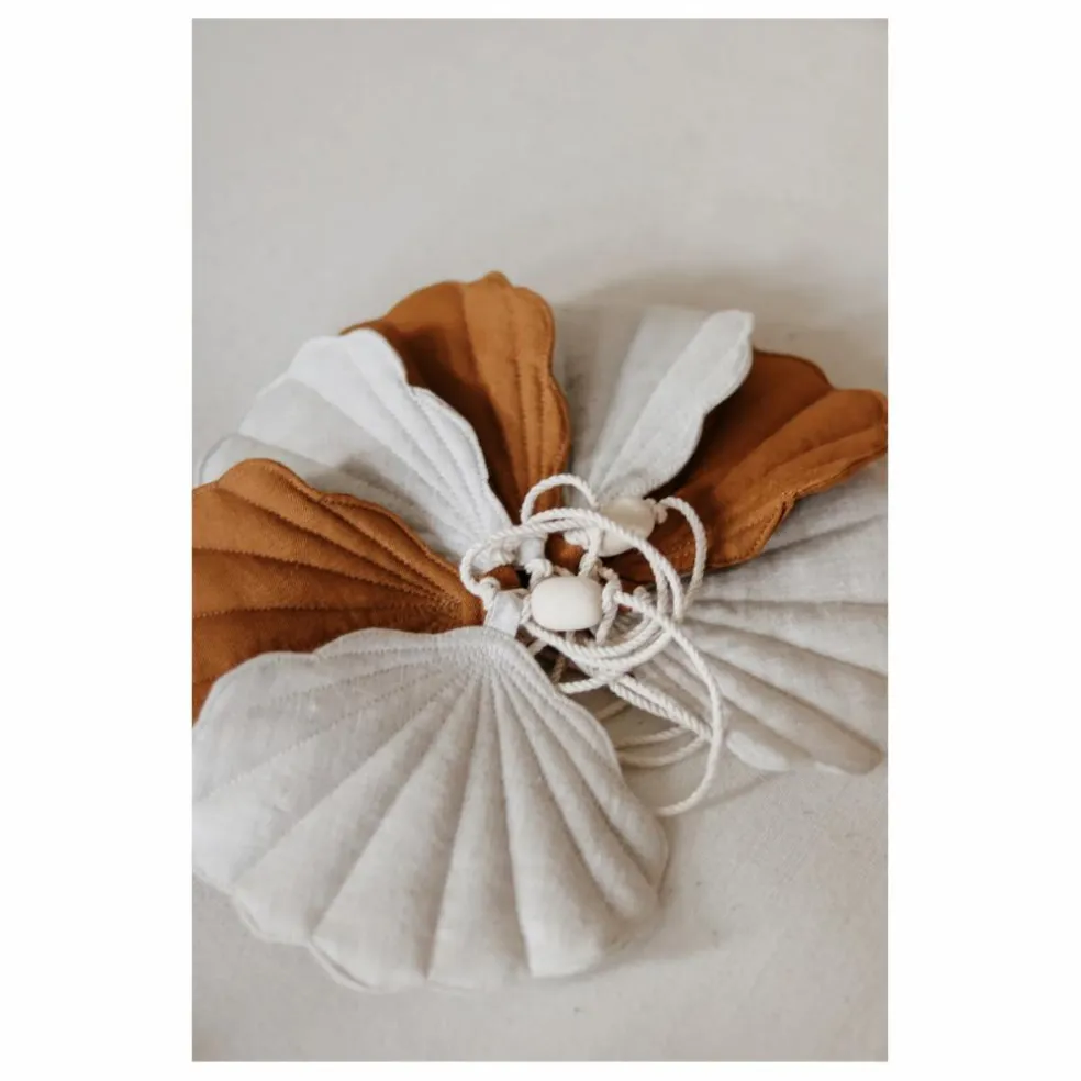 Guirlande décorative en lin | Caramel