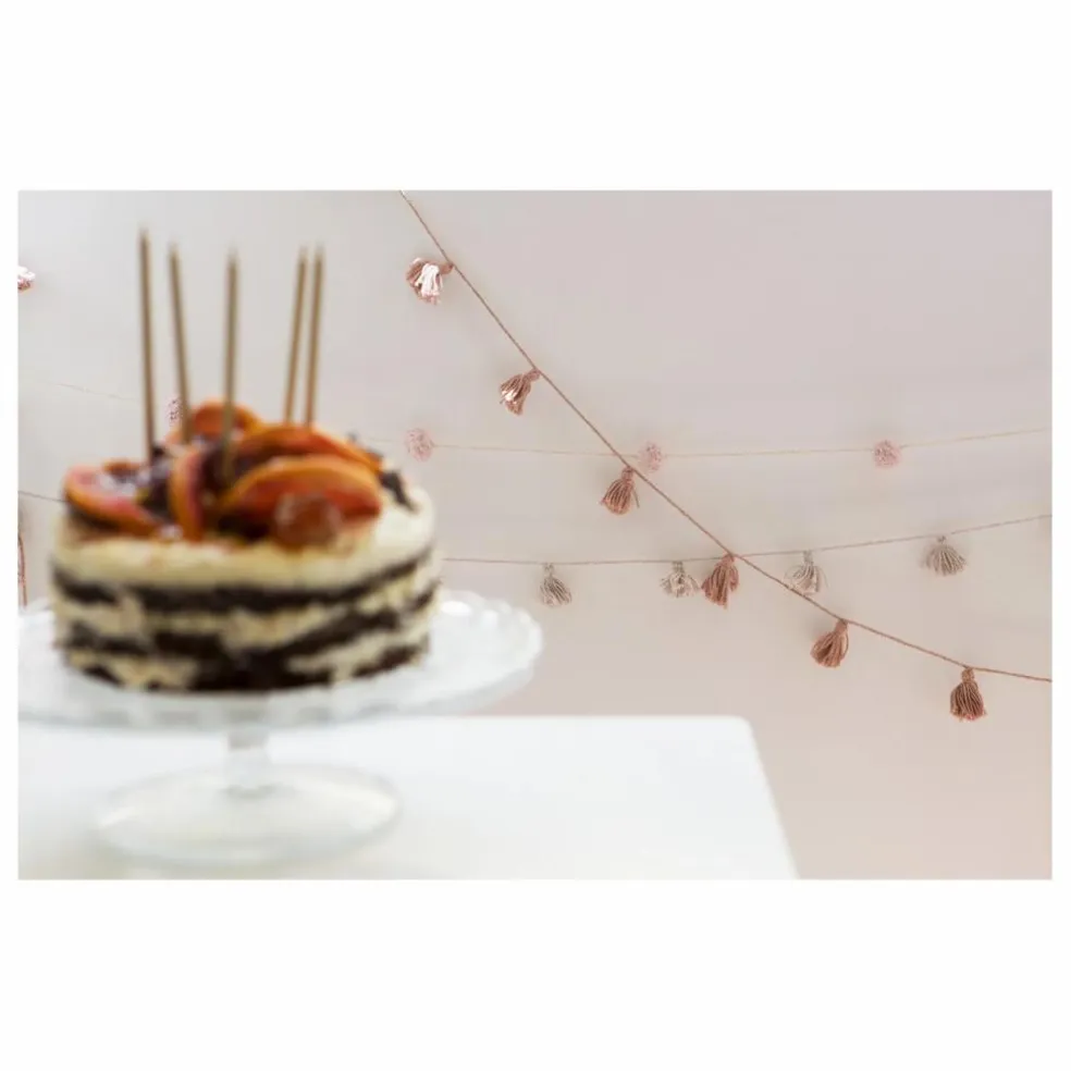 Guirlande pompons | Rose