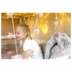 Guirlande pompons | Rose