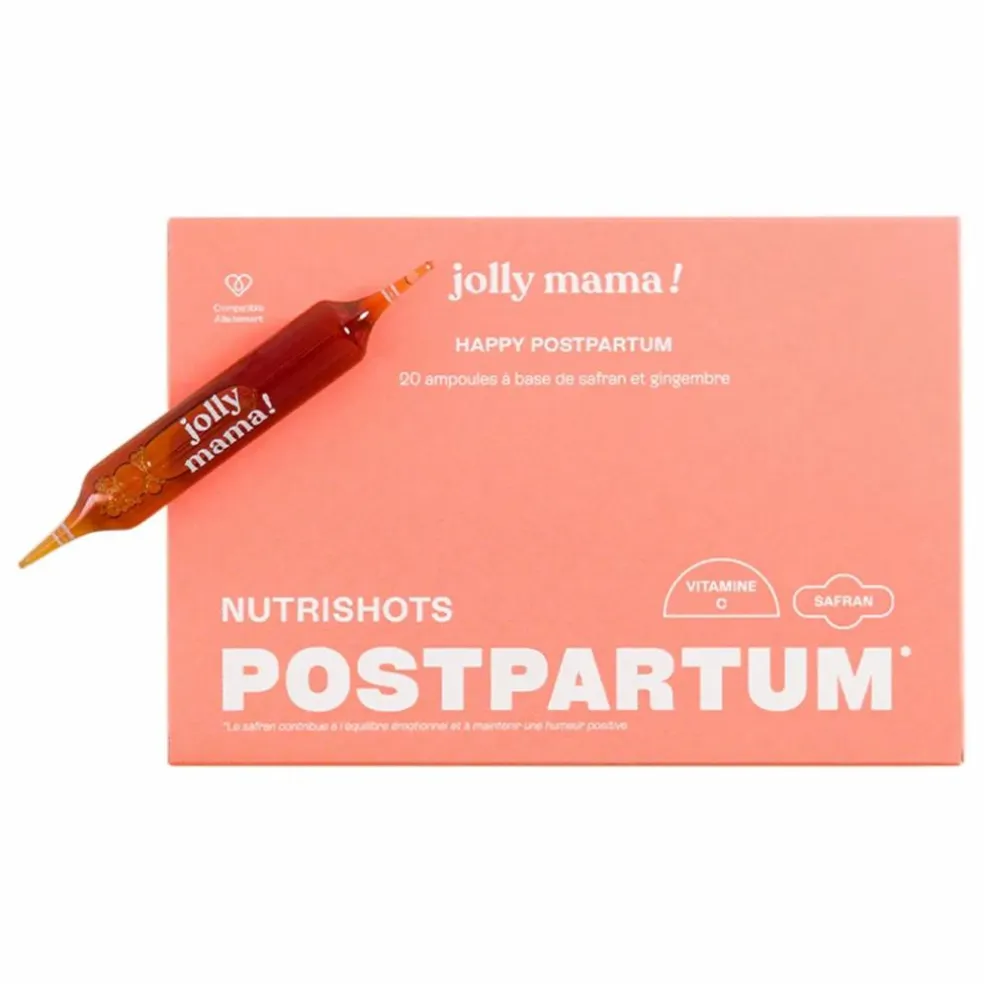 Happy Postpartum Compément alimentaire - 20 ampoules de 10 ml