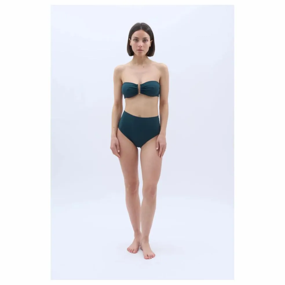 Haut de Maillot Bandeau Bonnie | Vert sapin