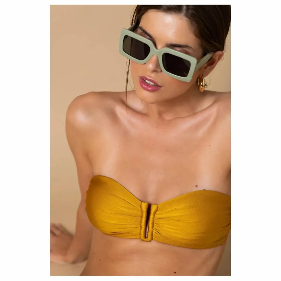 Haut de Maillot Bandeau Blake | Doré