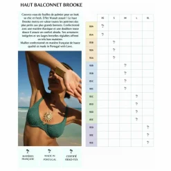 Haut de Maillot Brooke Palm | Vert forêt