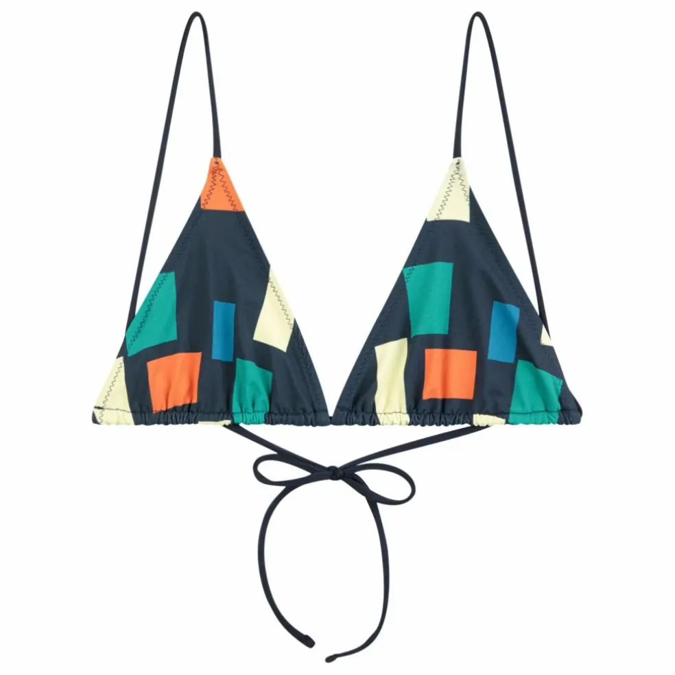 Haut de Maillot Color Block Fibres Recyclées - Collection Femme | Bleu marine