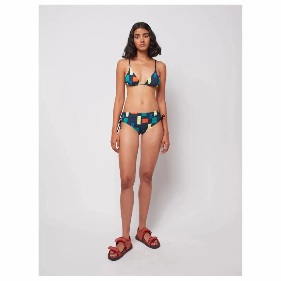 Haut de Maillot Color Block Fibres Recyclées - Collection Femme | Bleu marine