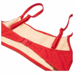Haut de Maillot de Bain Bralette Gaufré | Rouge