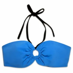 Haut de Maillot de Bain Bandeau Bicolore | Bleu roi