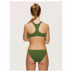 Haut de Maillot de Bain Zippé | Vert kaki