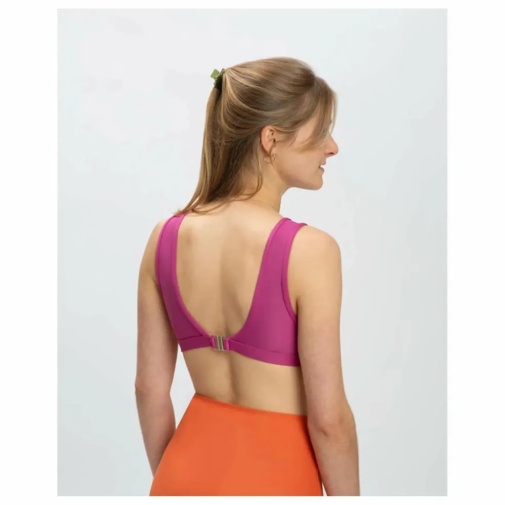 Haut de Maillot Fibres Recyclées | Rose fuschia