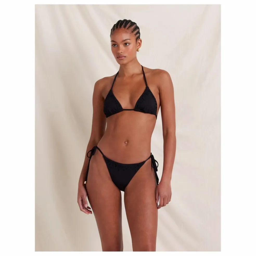 Haut de Maillot Memoir Brodé Fibres Recyclées | Noir