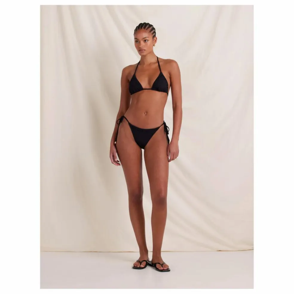 Haut de Maillot Memoir Brodé Fibres Recyclées | Noir