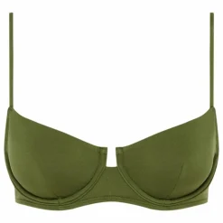 Haut de Maillot Olivine Fibres Recyclées | Vert olive