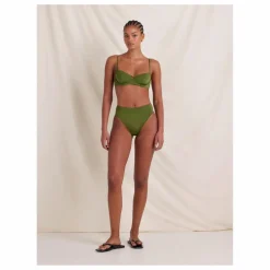 Haut de Maillot Olivine Fibres Recyclées | Vert olive