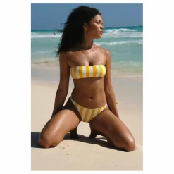 Haut de Maillot Positano Fibres Recyclées | Jaune