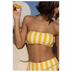 Haut de Maillot Positano Fibres Recyclées | Jaune
