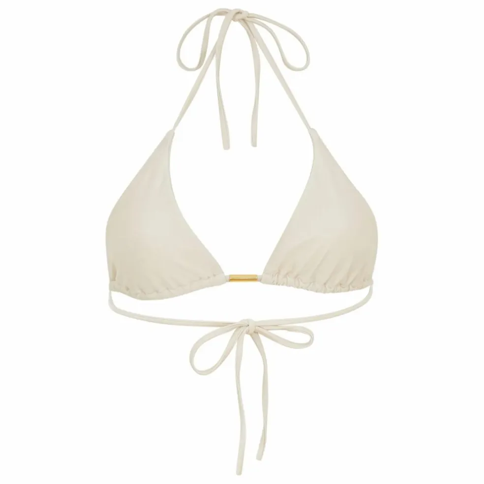 Haut de Maillot Triangle Jenny | Blanc cassé