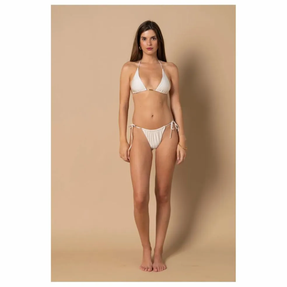 Haut de Maillot Triangle Jenny | Blanc cassé