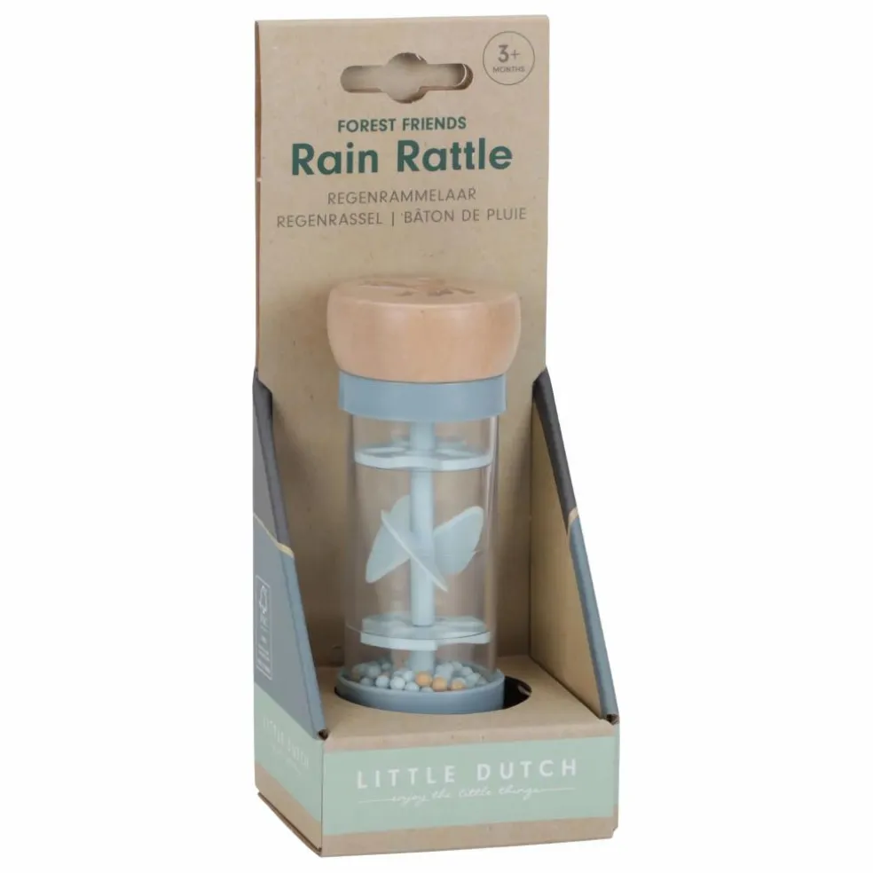 Hochet de pluie en bois FSC - Forest Friends | Bleu