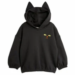 Hoodie Chat Coton Bio | Noir