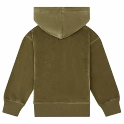 Hoodie en Velours Garçon | Vert kaki