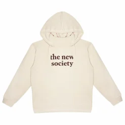 Hoodie Logo Flock | Ecru