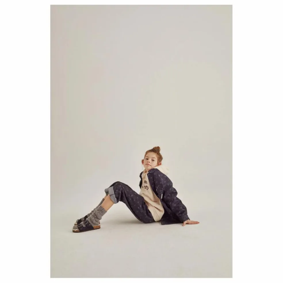 Hoodie Logo Flock | Ecru