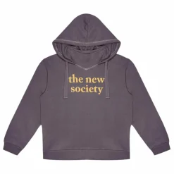 Hoodie Logo Flock | Prune
