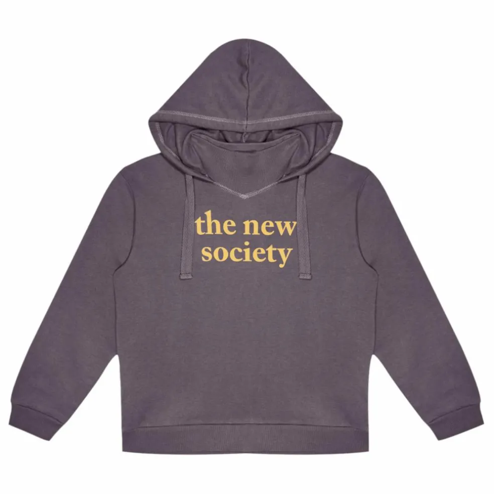 Hoodie Logo Flock | Prune