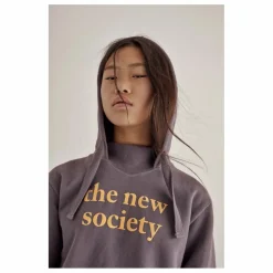 Hoodie Logo Flock | Prune