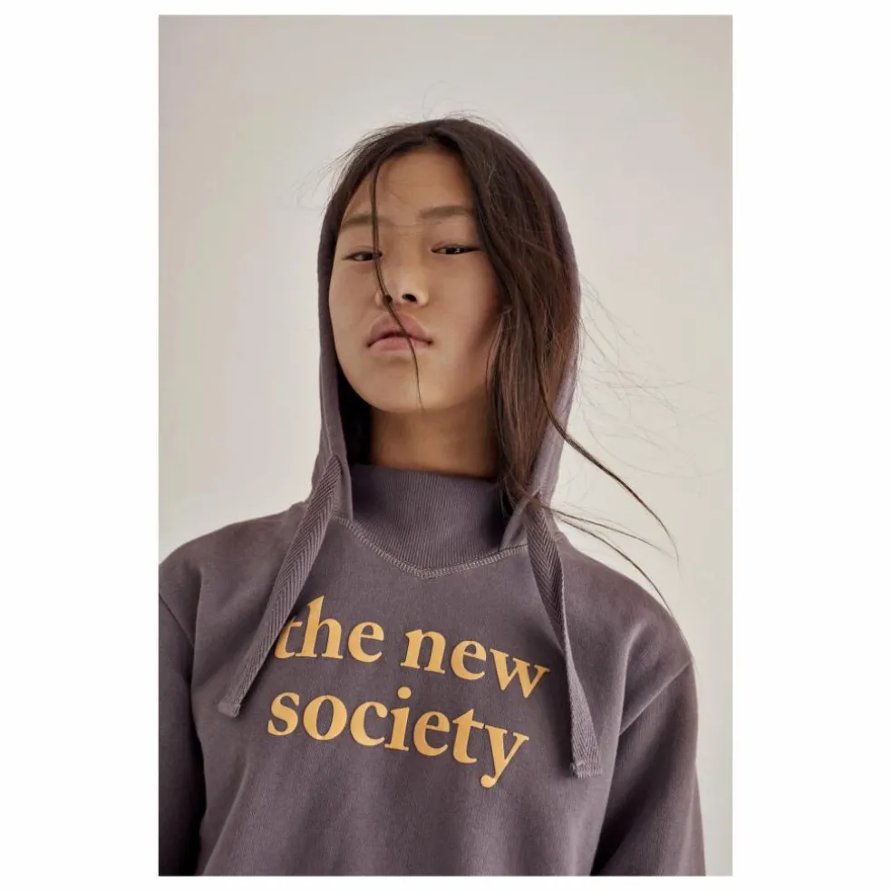 Hoodie Logo Flock | Prune