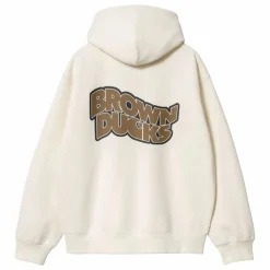 Hoodie Zippé Brown Ducks | Ecru