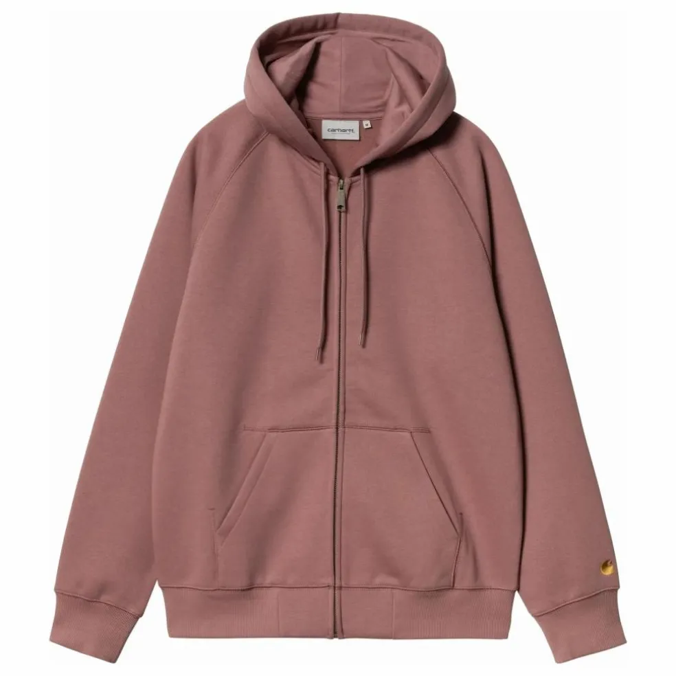 Hoodie Zippé Chase | Vieux Rose