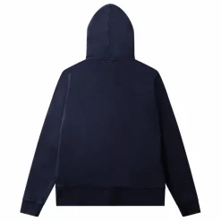 Hoodie Zippé Duck Patch Coton Bio | Bleu marine