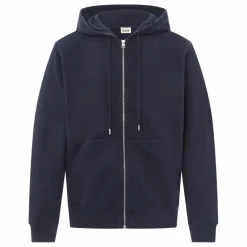 Hoodie Zippé Homme Coton Bio | Bleu marine
