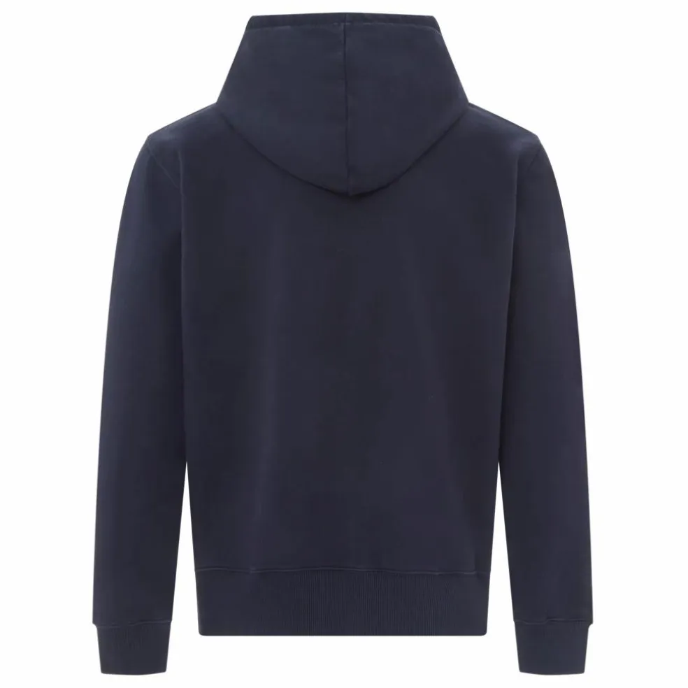 Hoodie Zippé Homme Coton Bio | Bleu marine