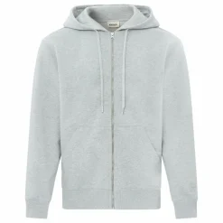 Hoodie Zippé Homme Coton Bio | Gris chiné