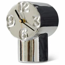 Horloge en céramique Retro | Chromé