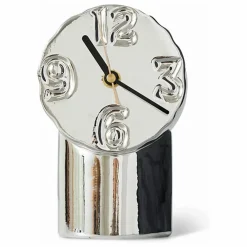 Horloge en céramique Retro | Chromé