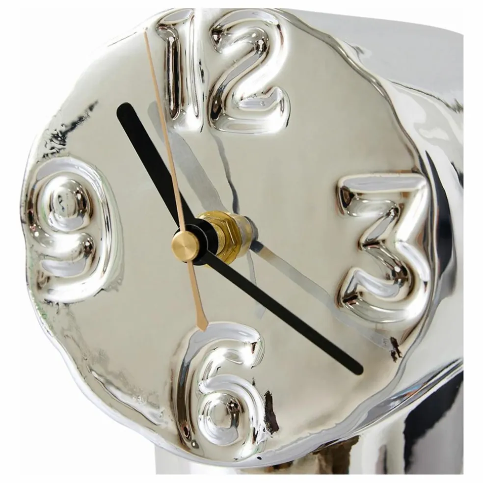 Horloge en céramique Retro | Chromé