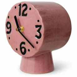 Horloge en céramique Retro | Rose