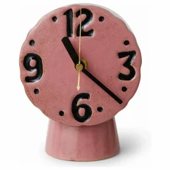 Horloge en céramique Retro | Rose