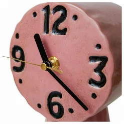 Horloge en céramique Retro | Rose