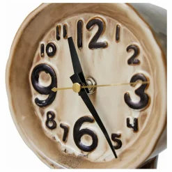 Horloge en céramique Retro | Crème