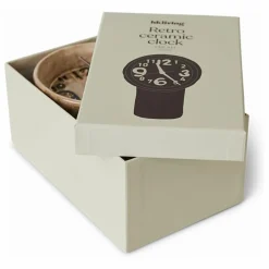 Horloge en céramique Retro | Crème