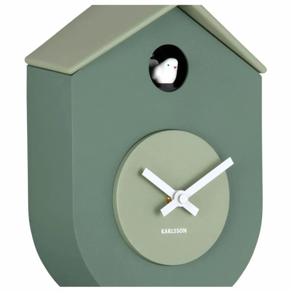 Horloge murale Grato cuckoo | Vert