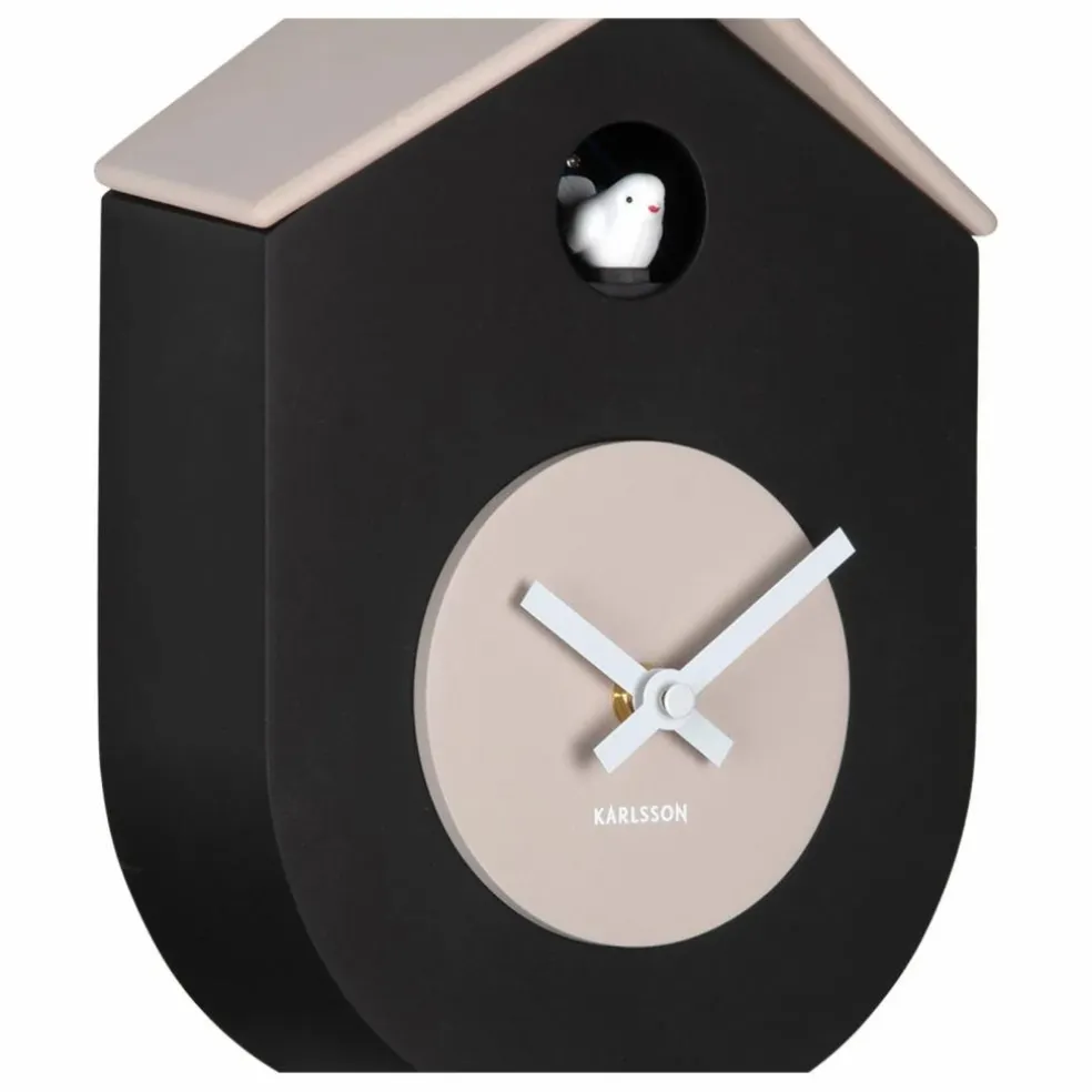 Horloge murale Grato cuckoo | Noir