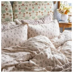 Housse de couette Bluebell en mousseline de coton | Crème