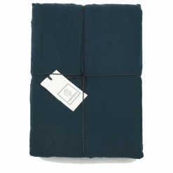 Housse de couette Dili en voile de coton | Bleu de Prusse