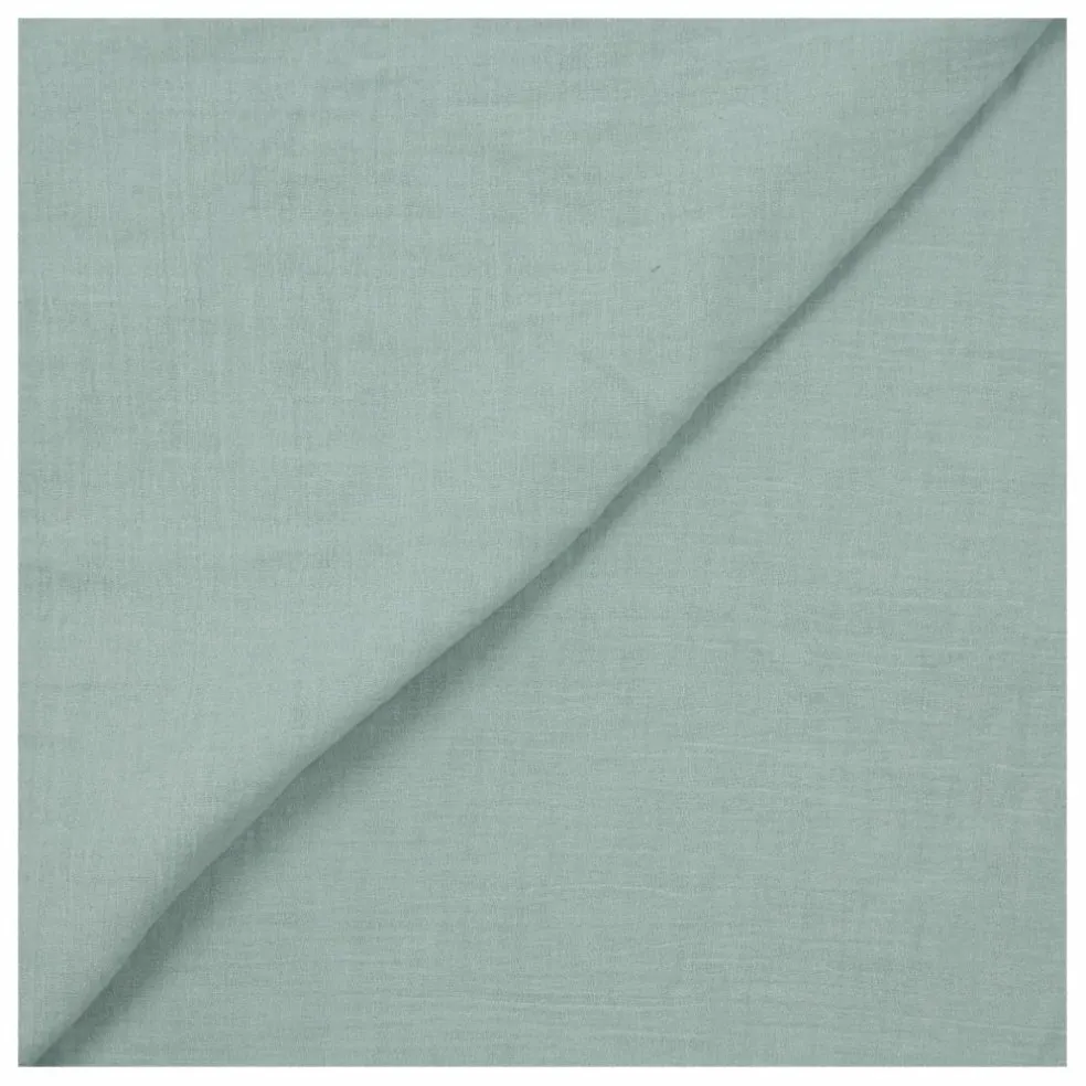 Housse de couette Dili en voile de coton | Vert céladon